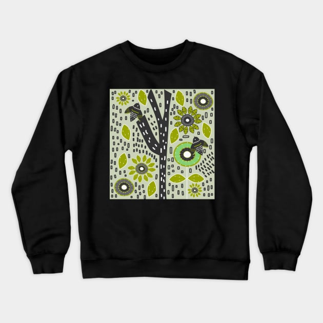 Bird wonderland Crewneck Sweatshirt by cocodes